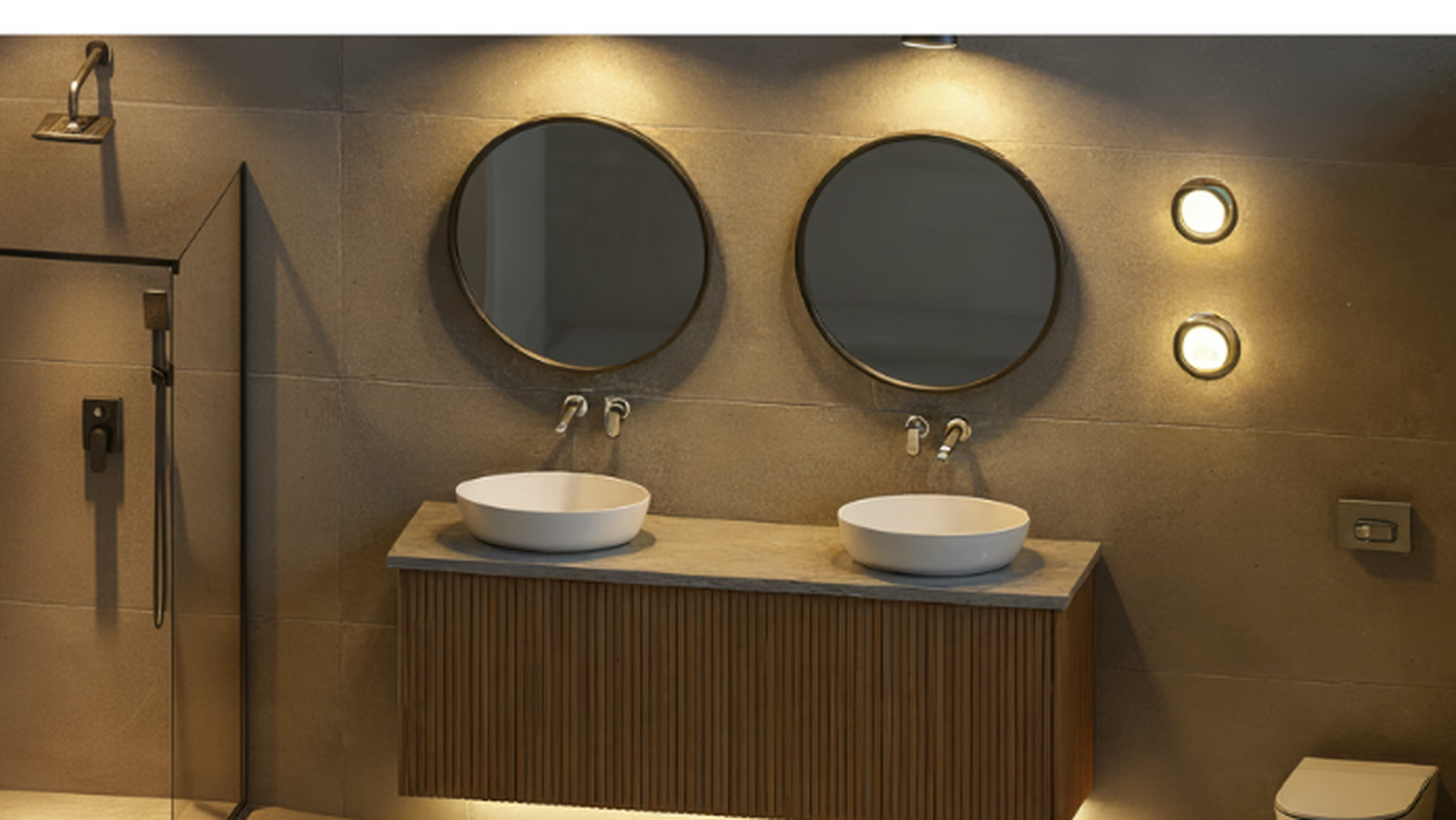 Fate Electrical 3D ensuite lighting visualisation